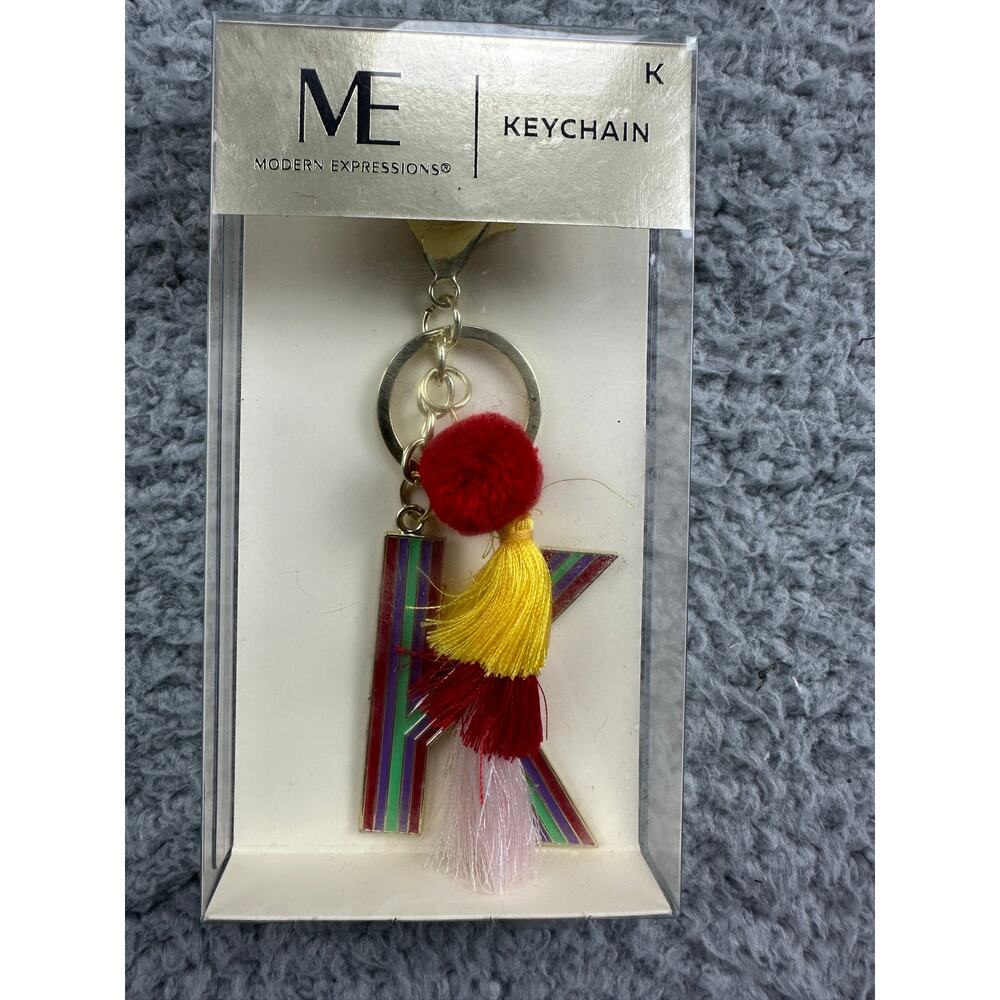 Modern Expressions Monogram Keychain K and C